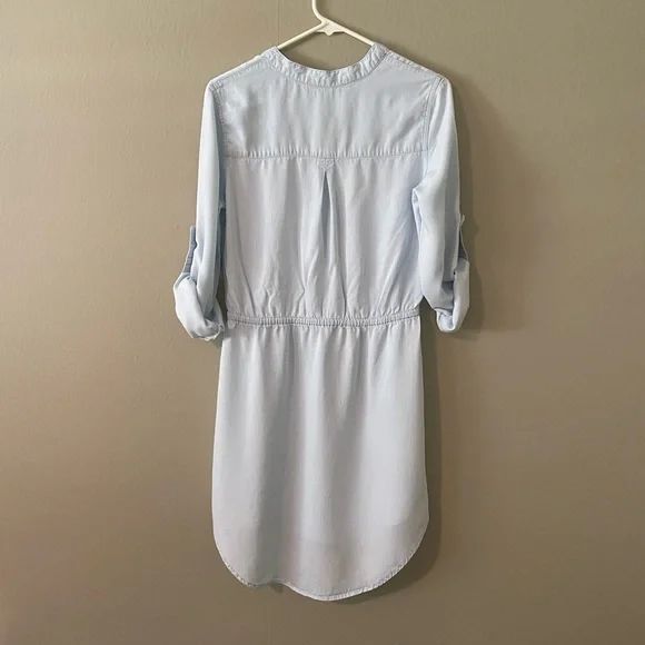 Alya Light blue Midi Dress Size Medium - Picture 3 of 12